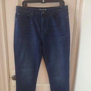 JOS A. BANK STORM BLUE WASH SLIM FIT MEN'S STRETCH JEANS / 34W X 32L / NWOT